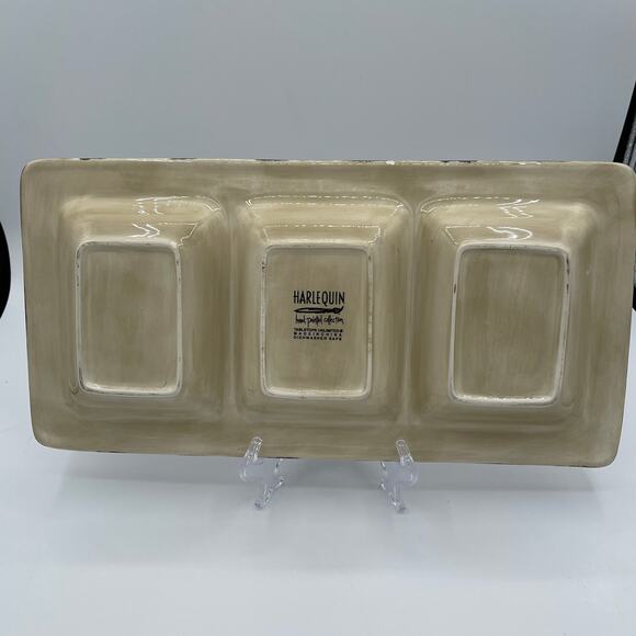 Tabletops Unlimited Harlequin Black Meat & Cheese Tray with Spreader - Picture 4 of 9